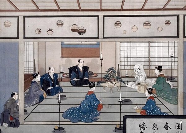 Кавахара К. Серия "Обычаи японцев": свадебная церемония. Япония. 1820-е гг.
