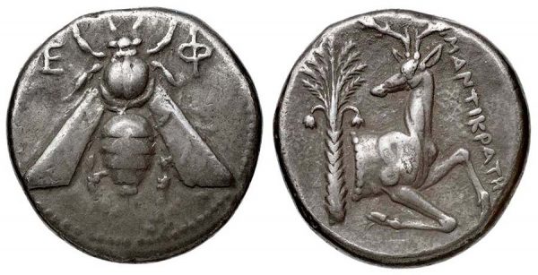 Серебряная монета (тетрадрахма). Эфес