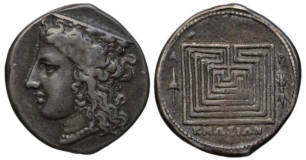 Серебряная монета (статер). Крит