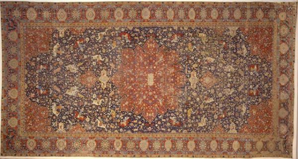 "Охотничий" ковер. Иран, Тебриз. 1542-43 гг.