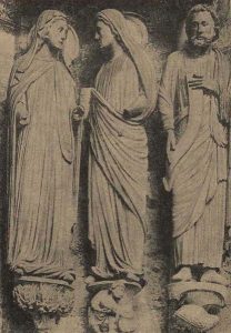 Скульптура северного портала собора в Шартре (нач. XIII в.)