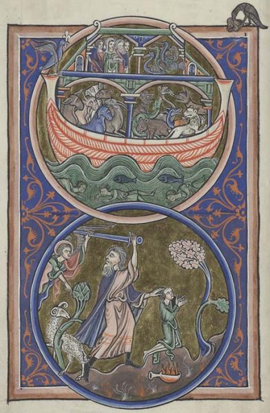Миниатюра из "Псалтыри Бланки Кастильской" (1225-1235 гг.)