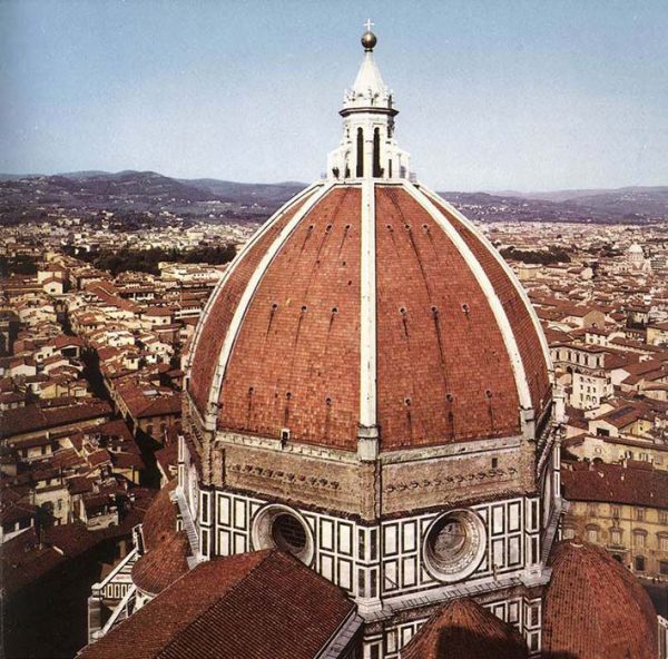 Купол собора Санта-Мария-дель-Фьоре во Флоренции. Архитектор Ф. Брунеллески
